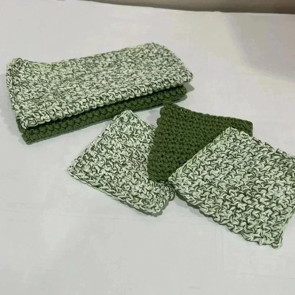 100% Cotton Handmade Washcloths & Face Scrubbies